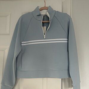 Women's Light Blue Half-Zip Jacket